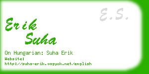 erik suha business card